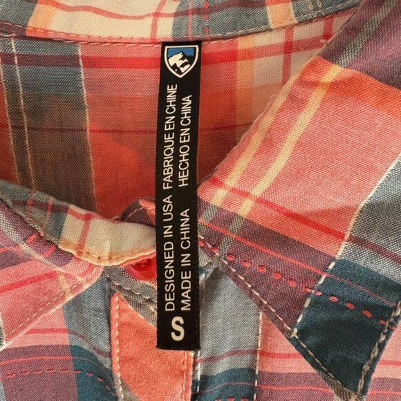 Kuhl Women's Spektra Plaid Top Popover  plaid size S - Picture 4 of 5